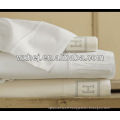 100% coton blanc hôtel haute qualité main broderie taie d&#39;oreiller